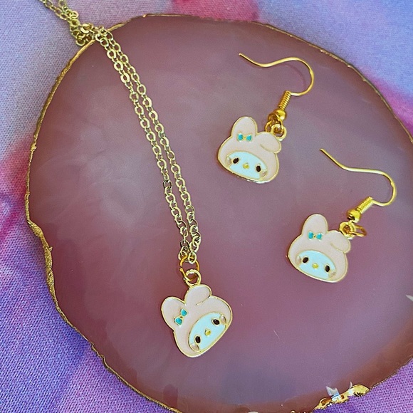 Jewelry - My Melody Necklace and Earring Bundle 🌸